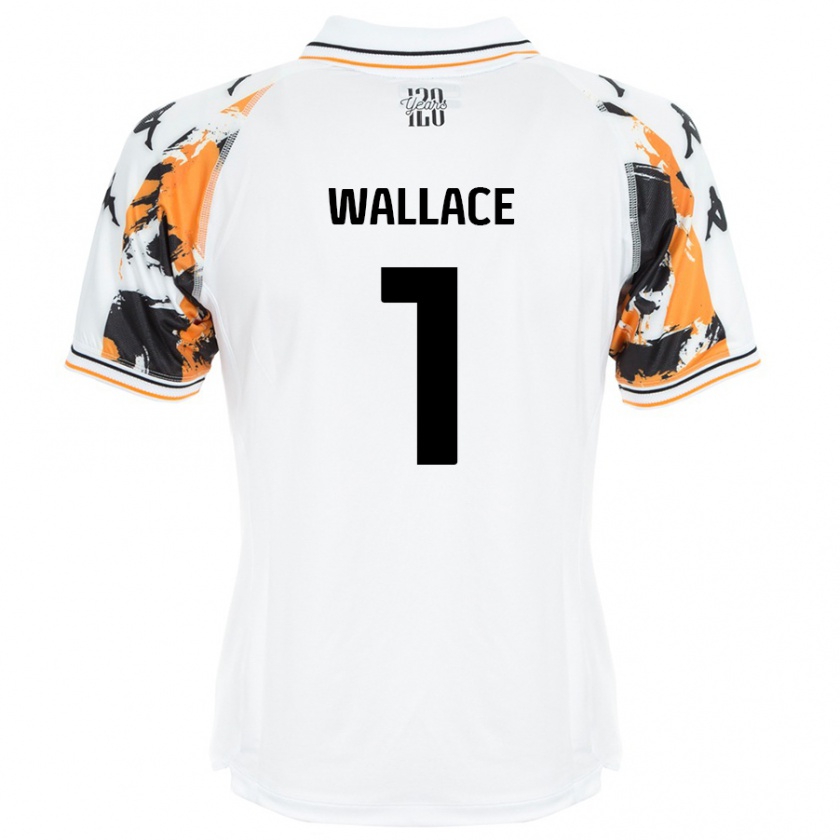 Kandiny Kinder Abbi Wallace #1 Weiß Auswärtstrikot Trikot 2024/25 T-Shirt