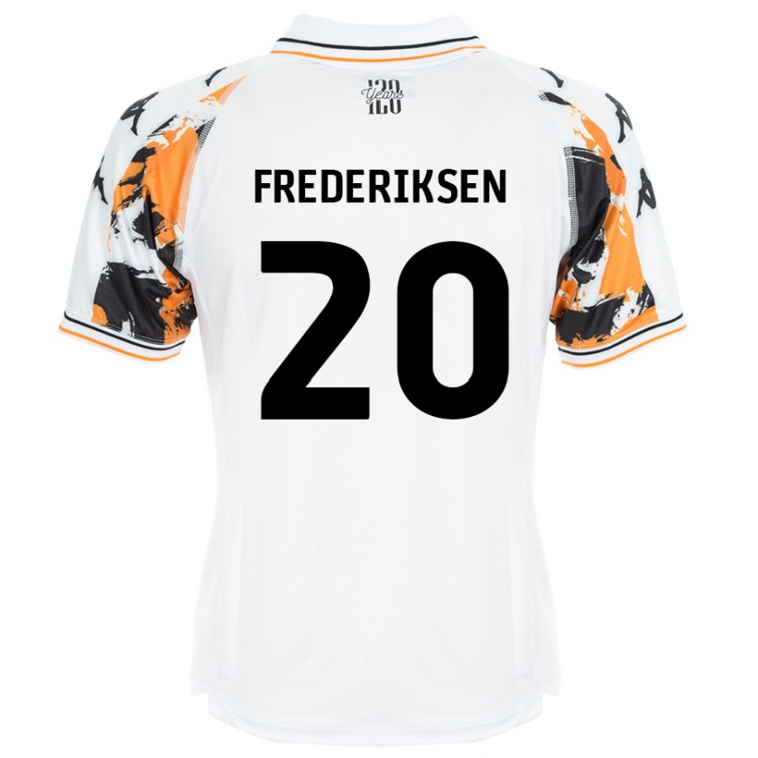 Kandiny Kinder Abbey Frederiksen #20 Weiß Auswärtstrikot Trikot 2024/25 T-Shirt