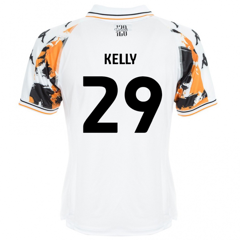 Kandiny Kinder Ace Kelly #29 Weiß Auswärtstrikot Trikot 2024/25 T-Shirt