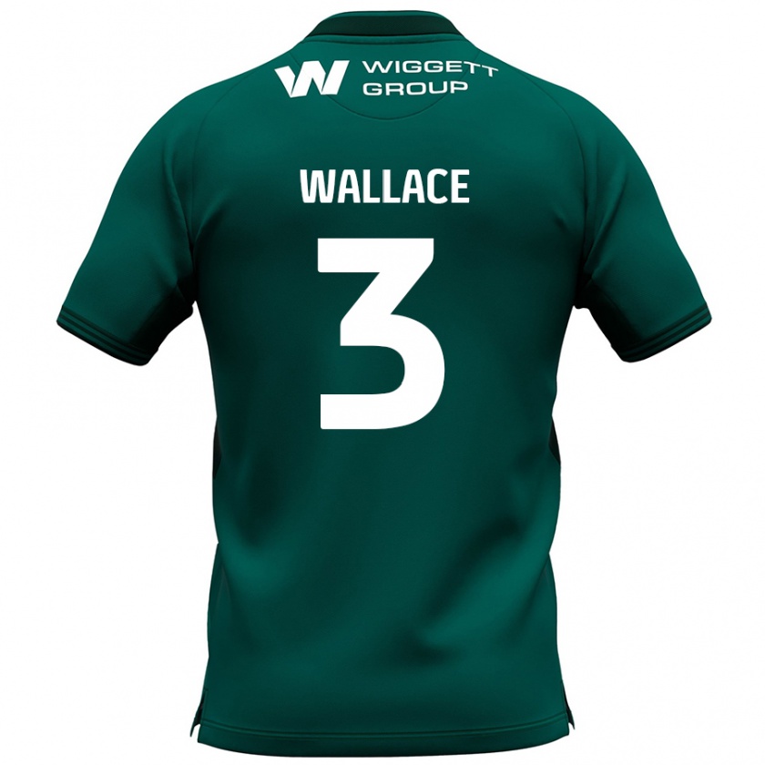 Kandiny Kinder Murray Wallace #3 Grün Auswärtstrikot Trikot 2024/25 T-Shirt