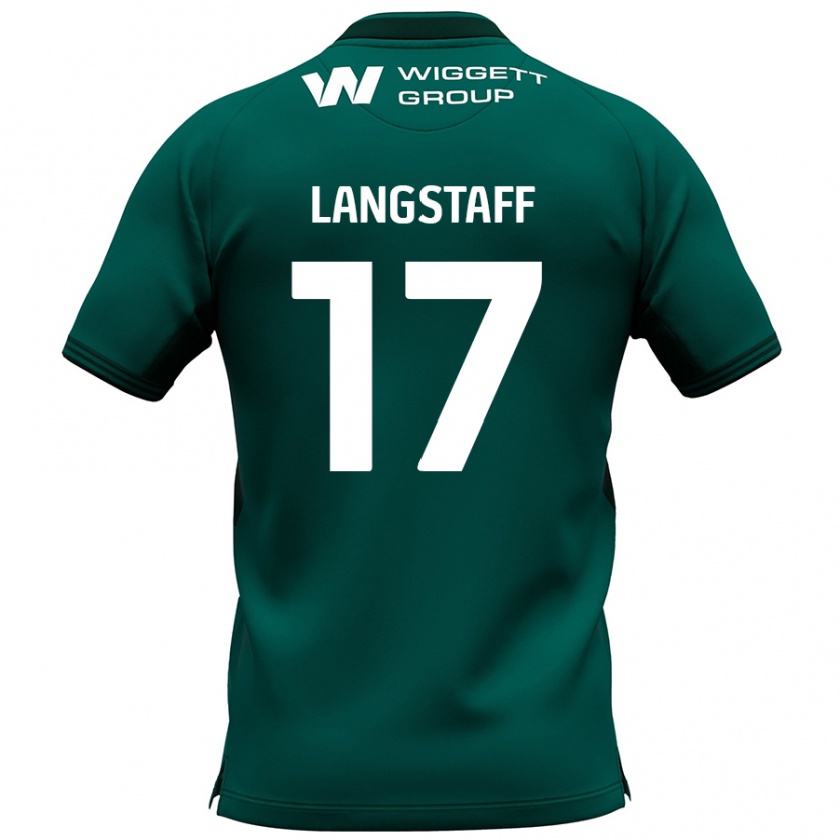 Kandiny Kinder Macaulay Langstaff #17 Grün Auswärtstrikot Trikot 2024/25 T-Shirt