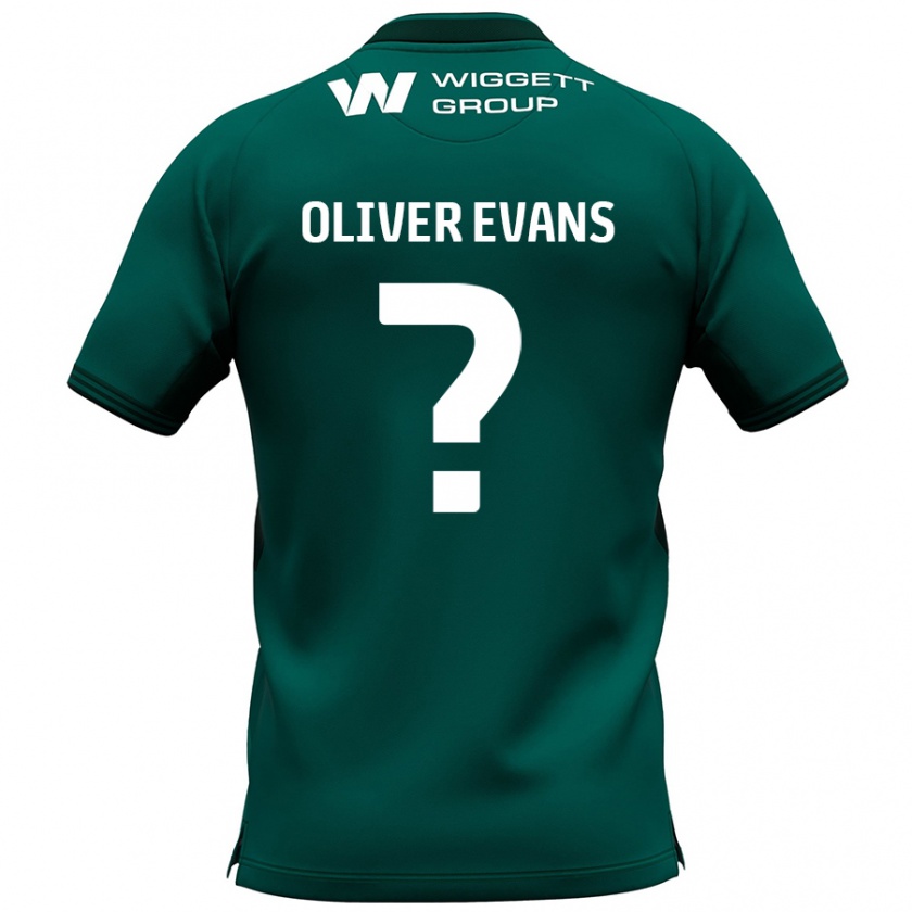 Kandiny Kinder Oliver Evans #0 Grün Auswärtstrikot Trikot 2024/25 T-Shirt