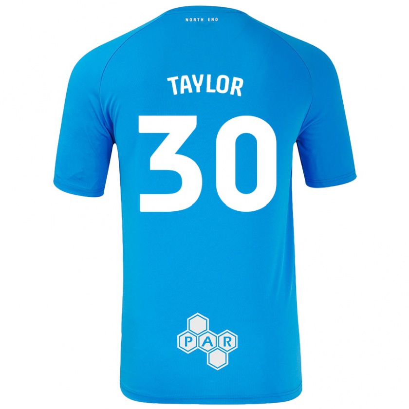 Kandiny Kinder Kian Taylor #30 Himmelblau Auswärtstrikot Trikot 2024/25 T-Shirt