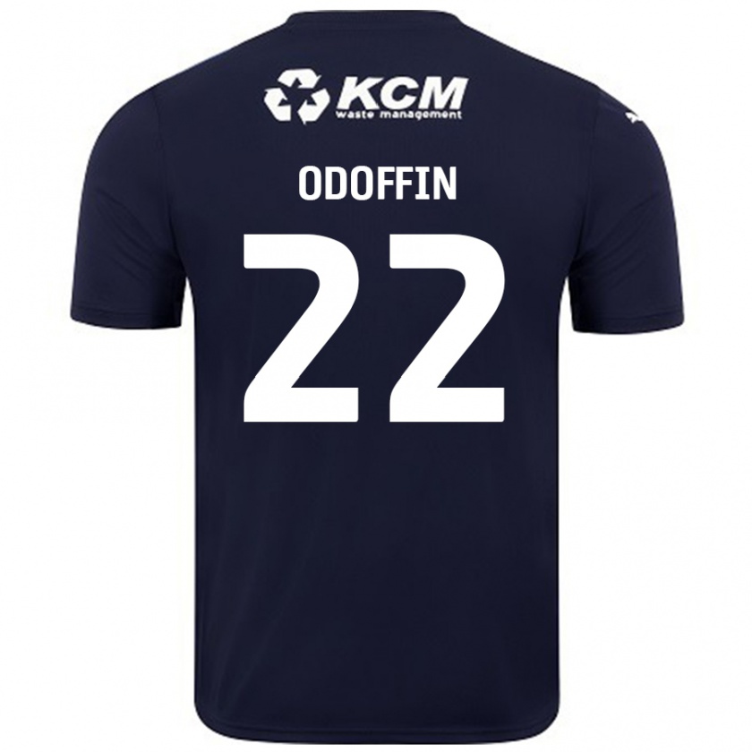 Kandiny Kinder Hakeem Odoffin #22 Marineblau Auswärtstrikot Trikot 2024/25 T-Shirt