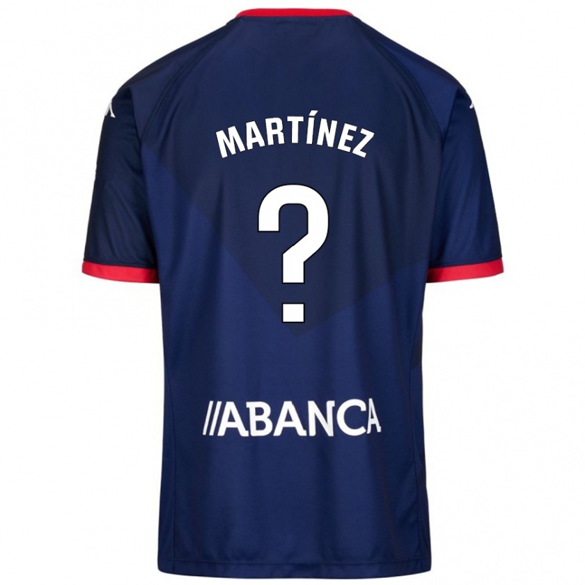 Kandiny Kinder Pablo Martínez #4 Marineblau Auswärtstrikot Trikot 2024/25 T-Shirt