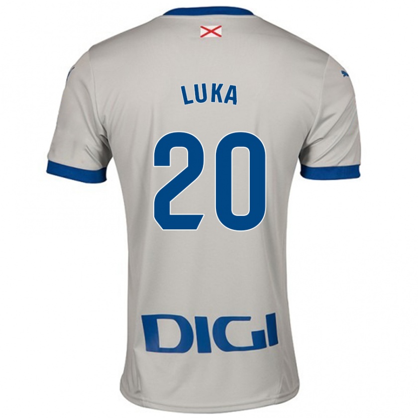 Kandiny Kinder Luka Romero #20 Hellgrau Auswärtstrikot Trikot 2024/25 T-Shirt