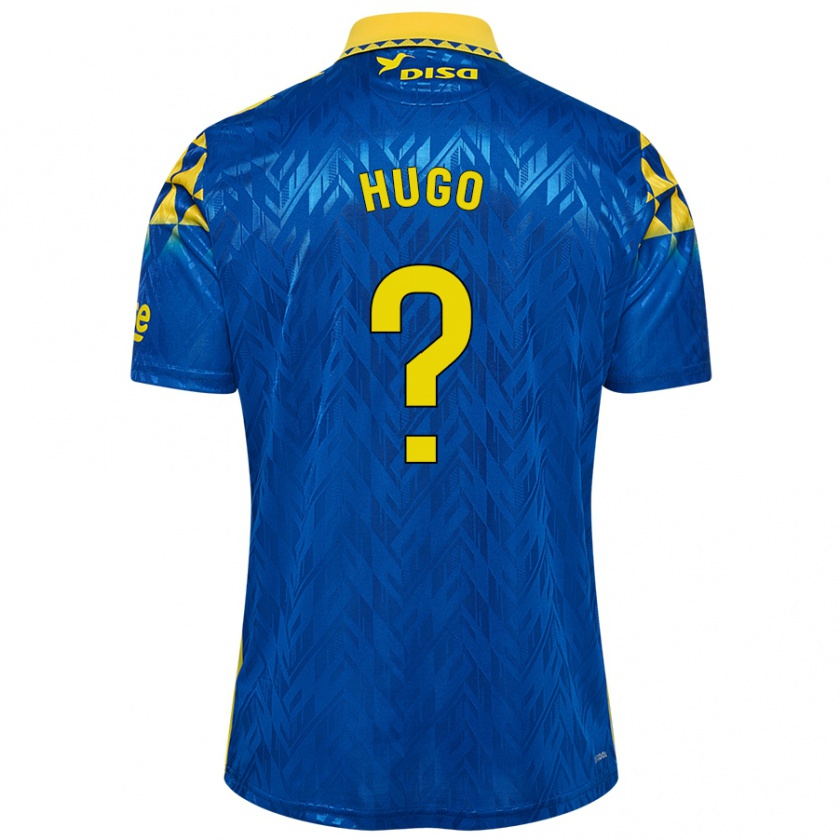 Kandiny Kinder Hugo Hernández #0 Blau Gelb Auswärtstrikot Trikot 2024/25 T-Shirt