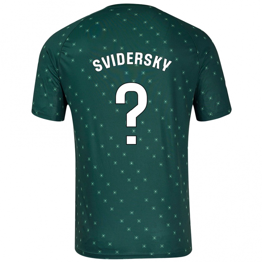 Kandiny Kinder Martin Svidersky #0 Dunkelgrün Auswärtstrikot Trikot 2024/25 T-Shirt