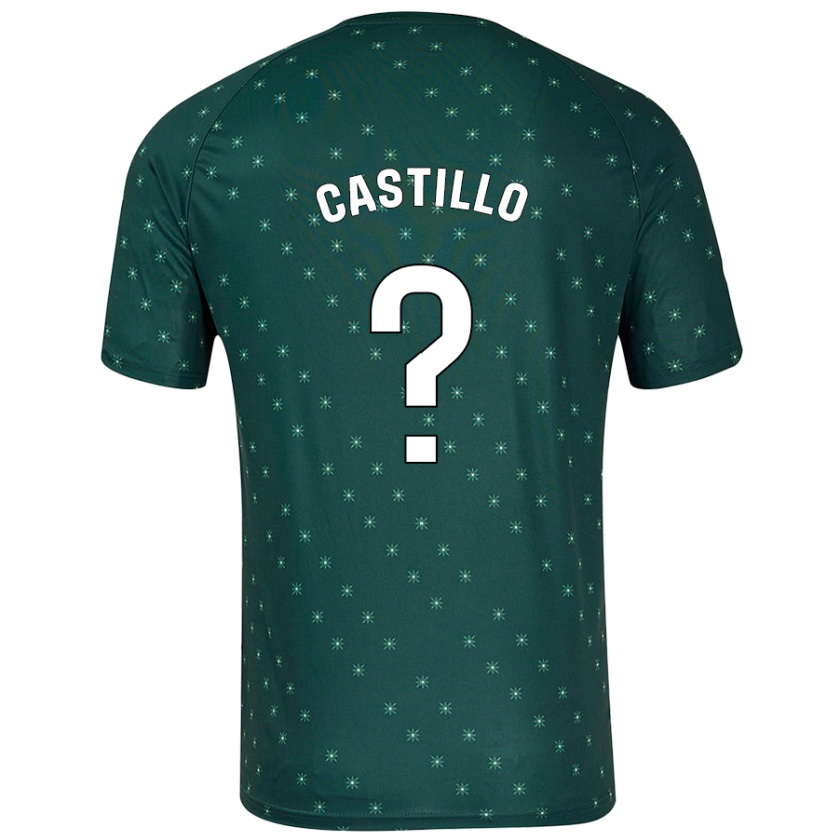 Kandiny Kinder Pablo Castillo #0 Dunkelgrün Auswärtstrikot Trikot 2024/25 T-Shirt