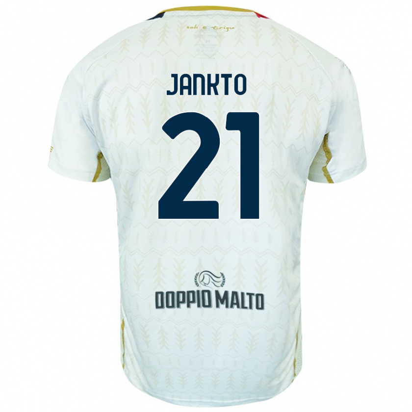 Kandiny Kinder Jakub Jankto #21 Weiß Auswärtstrikot Trikot 2024/25 T-Shirt