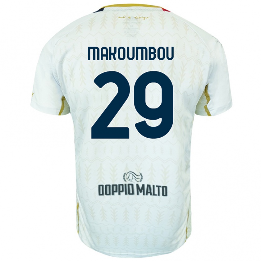 Kandiny Kinder Antoine Makoumbou #29 Weiß Auswärtstrikot Trikot 2024/25 T-Shirt