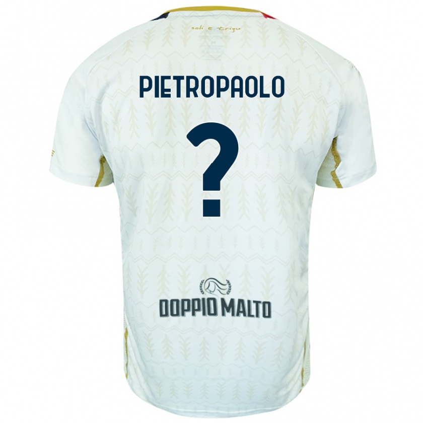 Kandiny Kinder Mario Pietropaolo #0 Weiß Auswärtstrikot Trikot 2024/25 T-Shirt