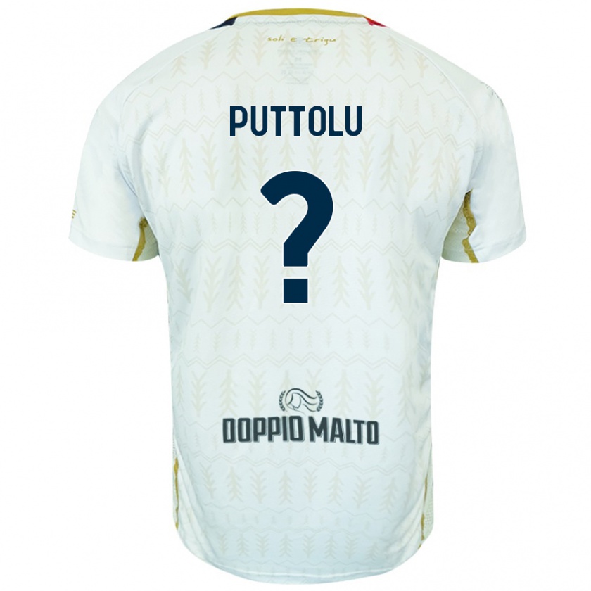 Kandiny Kinder Diego Puttolu #0 Weiß Auswärtstrikot Trikot 2024/25 T-Shirt