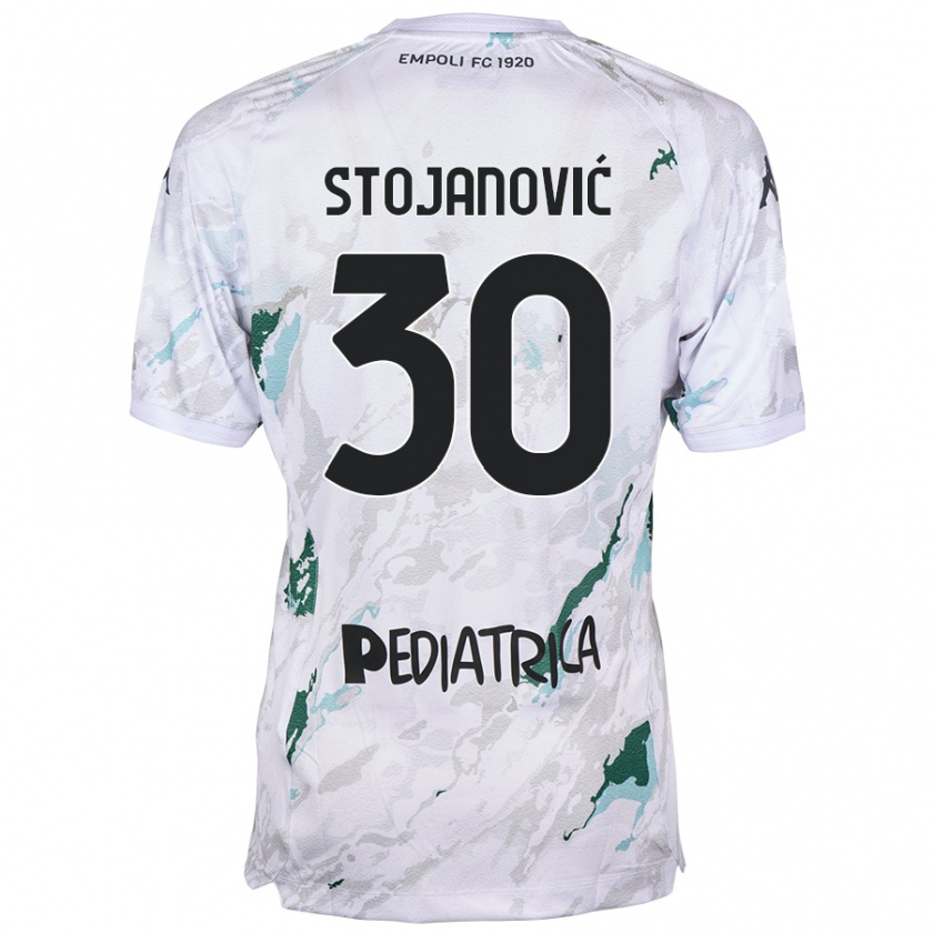 Kandiny Kinder Petar Stojanović #30 Grau Auswärtstrikot Trikot 2024/25 T-Shirt