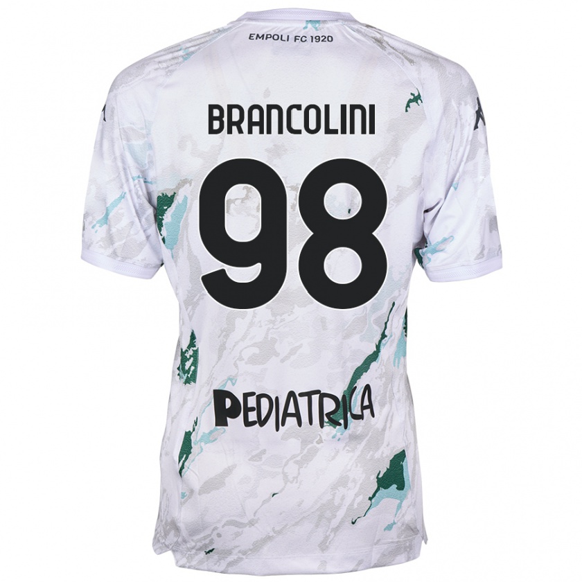 Kandiny Kinder Federico Brancolini #98 Grau Auswärtstrikot Trikot 2024/25 T-Shirt