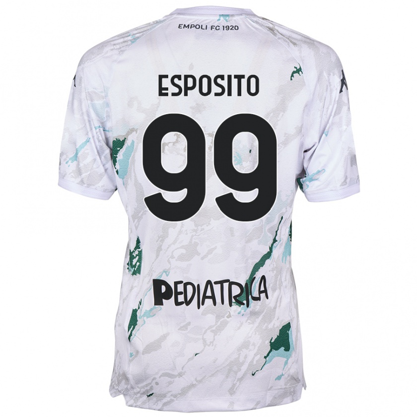 Kandiny Kinder Sebastiano Esposito #99 Grau Auswärtstrikot Trikot 2024/25 T-Shirt