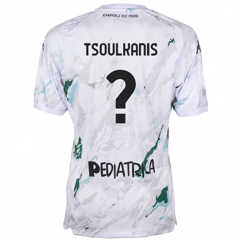 Kandiny Kinder Konstantinos Tsoulkanis #0 Grau Auswärtstrikot Trikot 2024/25 T-Shirt