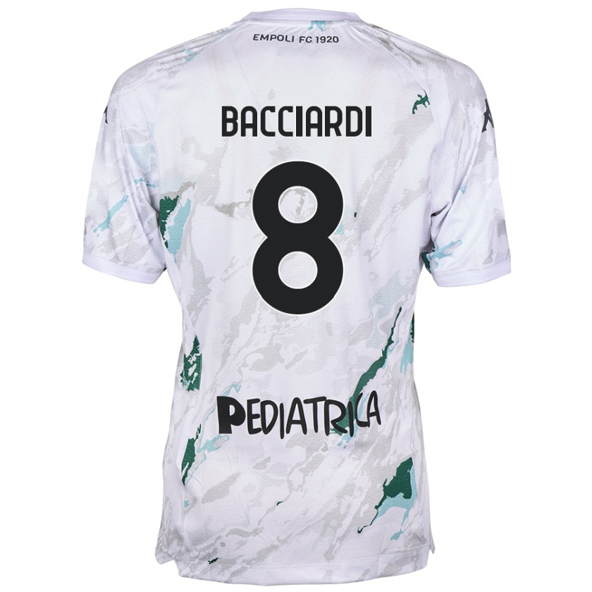 Kandiny Kinder Andrea Bacciardi #8 Grau Auswärtstrikot Trikot 2024/25 T-Shirt