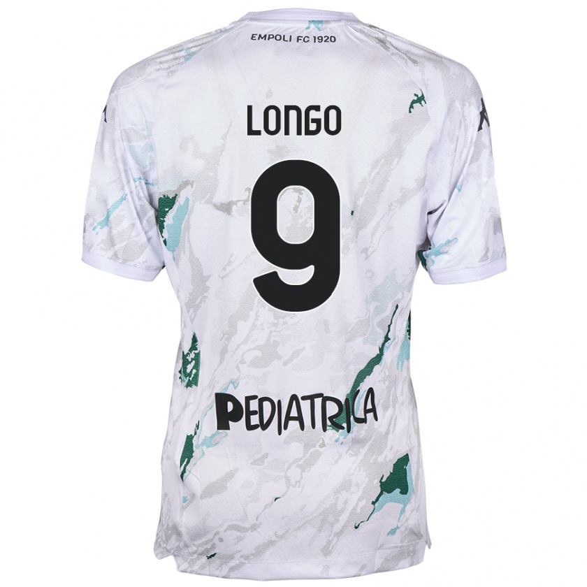 Kandiny Kinder Mattia Longo #9 Grau Auswärtstrikot Trikot 2024/25 T-Shirt