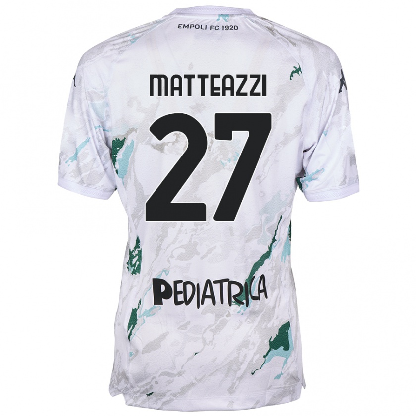 Kandiny Kinder Ernesto Matteazzi #27 Grau Auswärtstrikot Trikot 2024/25 T-Shirt