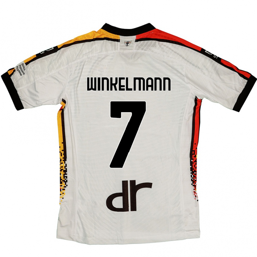 Kandiny Kinder Till Winkelmann #7 Weiß Schwarz Auswärtstrikot Trikot 2024/25 T-Shirt