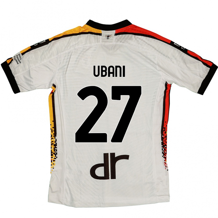 Kandiny Kinder Marlon Ubani #27 Weiß Schwarz Auswärtstrikot Trikot 2024/25 T-Shirt