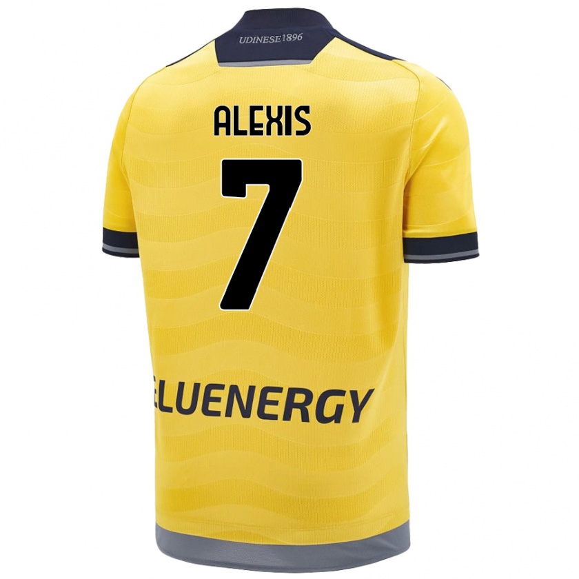 Kandiny Kinder Alexis Sánchez #7 Golden Auswärtstrikot Trikot 2024/25 T-Shirt