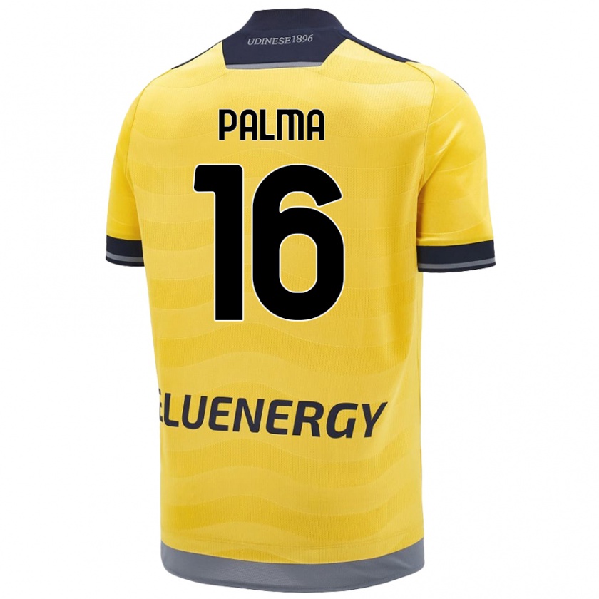 Kandiny Kinder Matteo Palma #16 Golden Auswärtstrikot Trikot 2024/25 T-Shirt