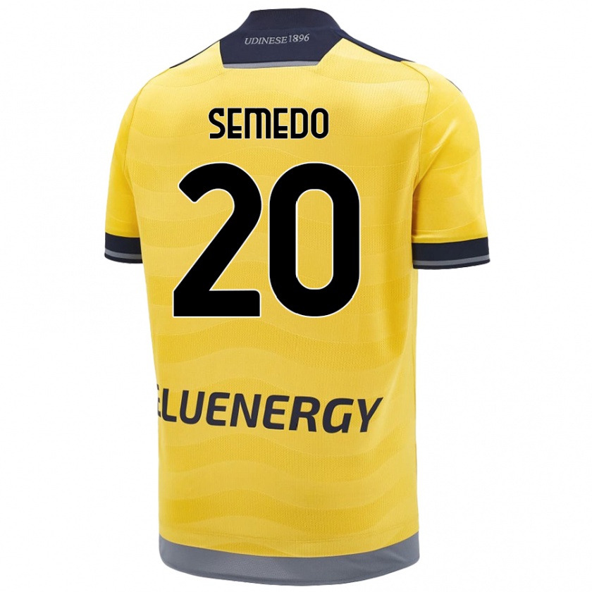 Kandiny Kinder Vivaldo Semedo #20 Golden Auswärtstrikot Trikot 2024/25 T-Shirt