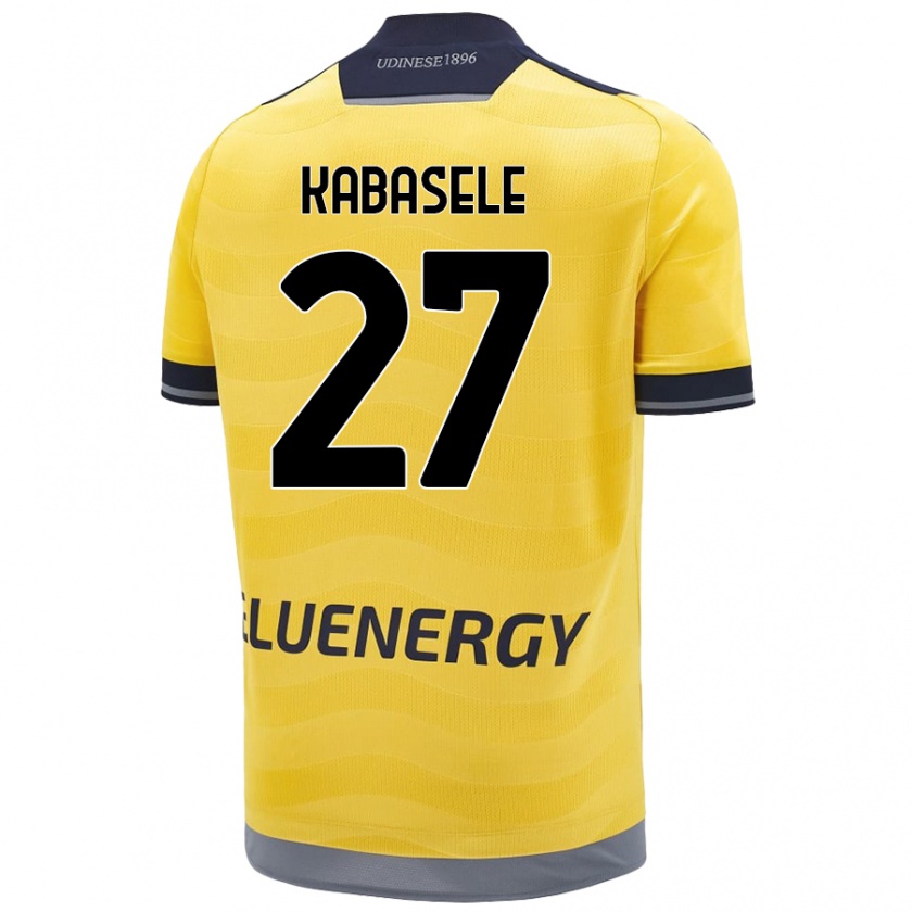 Kandiny Kinder Christian Kabasele #27 Golden Auswärtstrikot Trikot 2024/25 T-Shirt