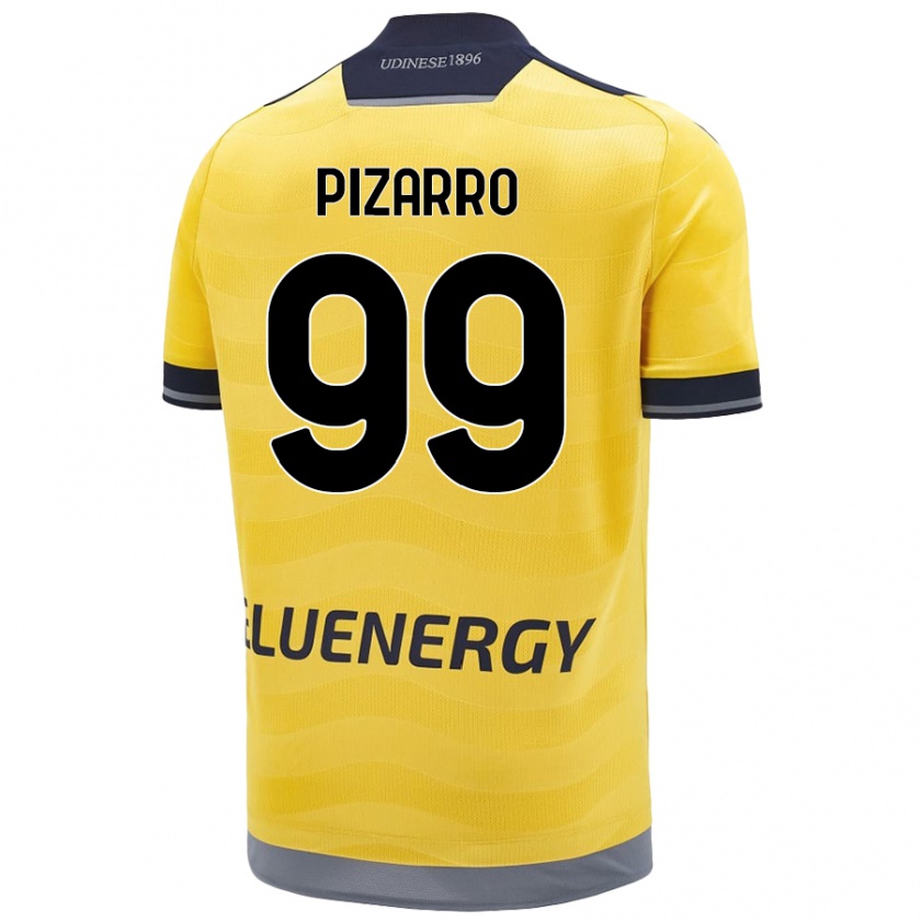 Kandiny Kinder Damián Pizarro #99 Golden Auswärtstrikot Trikot 2024/25 T-Shirt