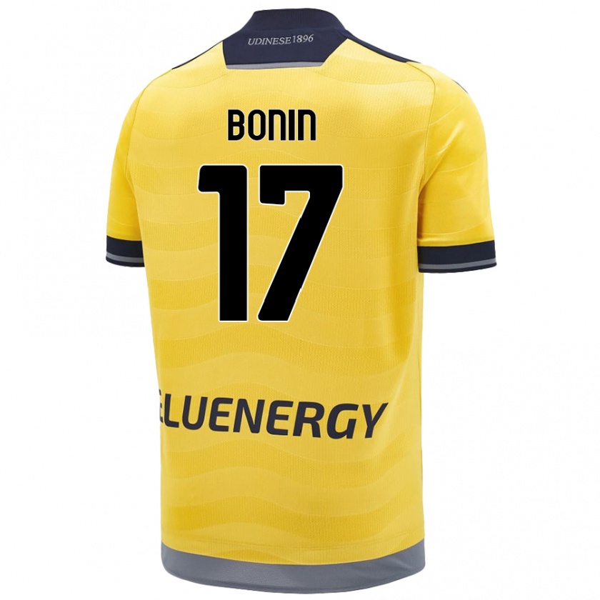 Kandiny Kinder Luca Bonin #17 Golden Auswärtstrikot Trikot 2024/25 T-Shirt