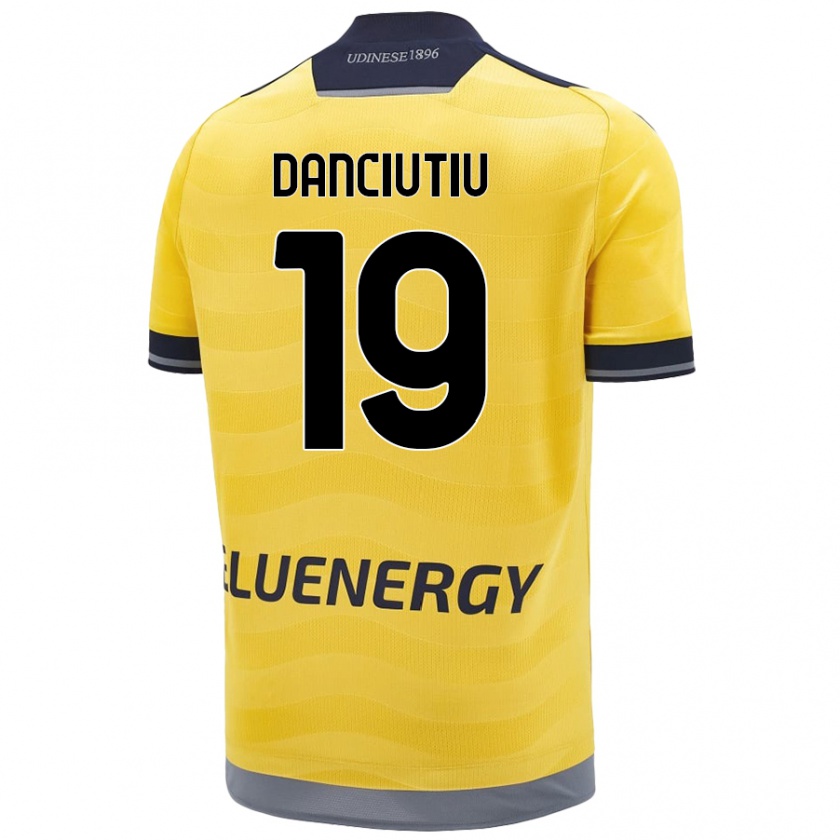 Kandiny Kinder Vlad Danciuțiu #19 Golden Auswärtstrikot Trikot 2024/25 T-Shirt