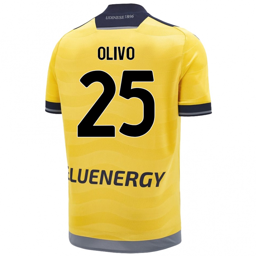 Kandiny Kinder Gioele Olivo #25 Golden Auswärtstrikot Trikot 2024/25 T-Shirt