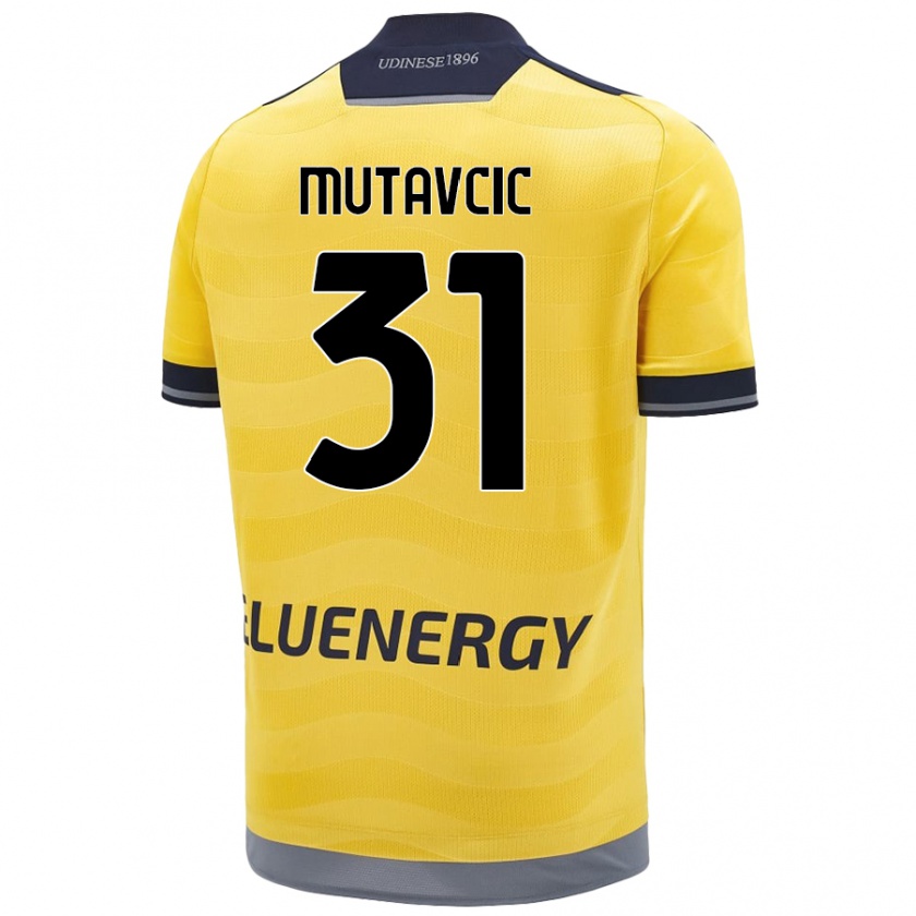 Kandiny Kinder Jan Mutavcic #31 Golden Auswärtstrikot Trikot 2024/25 T-Shirt