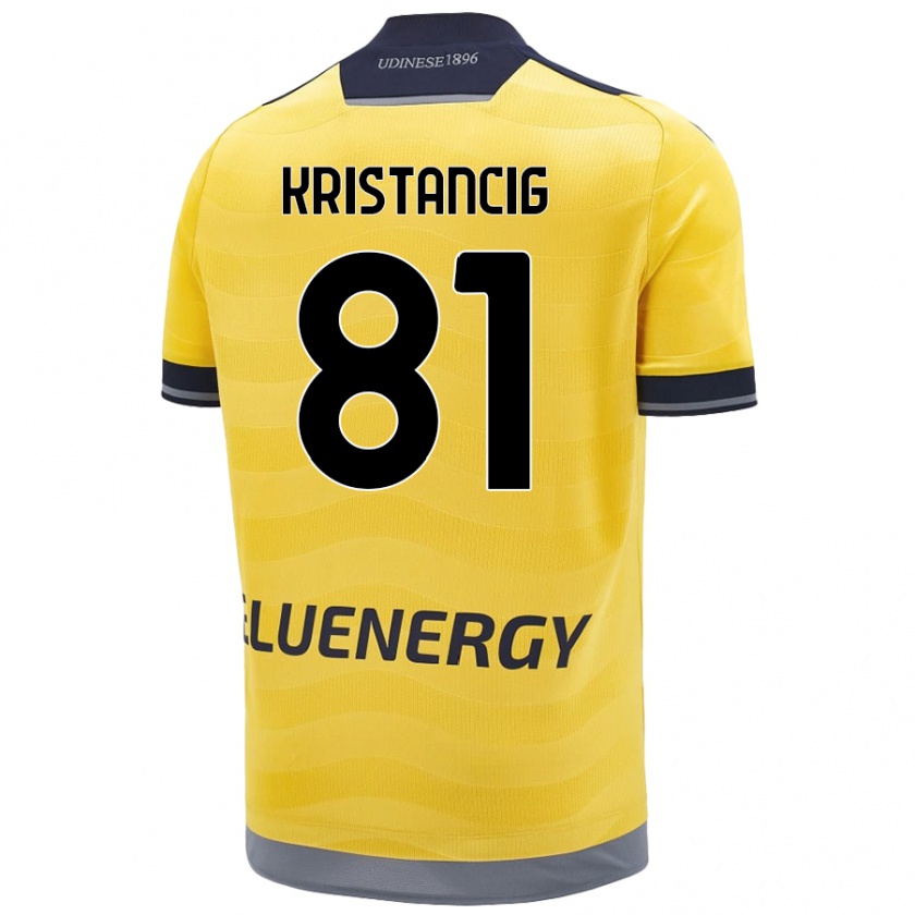 Kandiny Kinder Luca Kristancig #81 Golden Auswärtstrikot Trikot 2024/25 T-Shirt