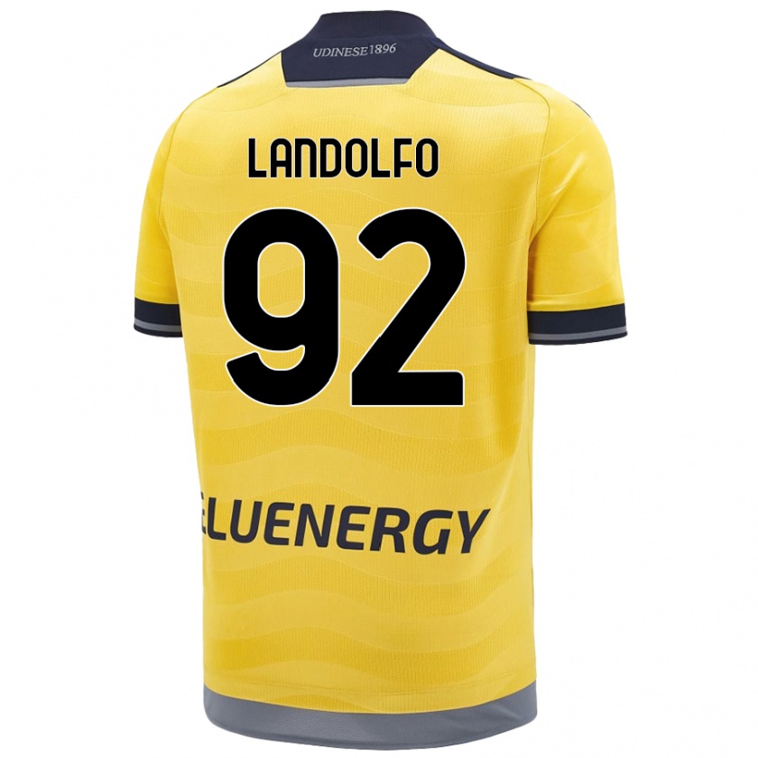 Kandiny Kinder Tommaso Landolfo #92 Golden Auswärtstrikot Trikot 2024/25 T-Shirt