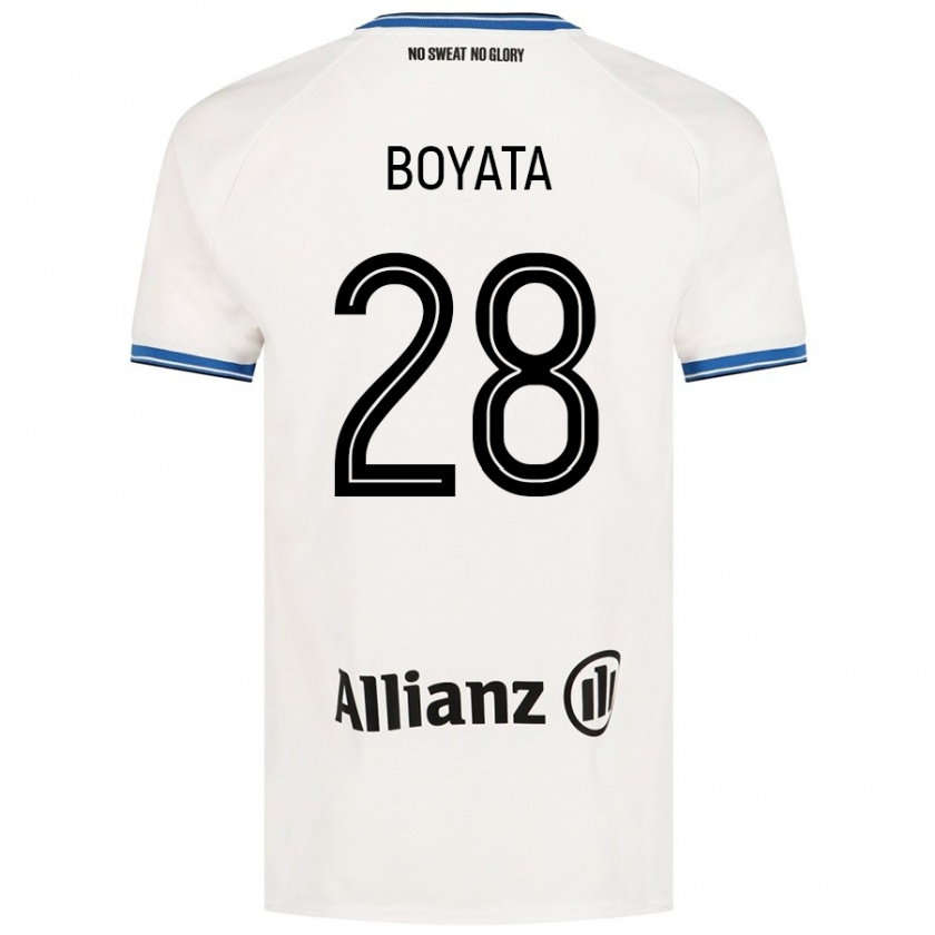 Kandiny Kinder Dedryck Boyata #28 Weiß Auswärtstrikot Trikot 2024/25 T-Shirt