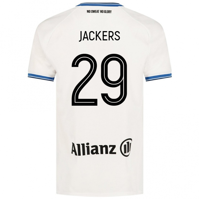 Kandiny Kinder Nordin Jackers #29 Weiß Auswärtstrikot Trikot 2024/25 T-Shirt