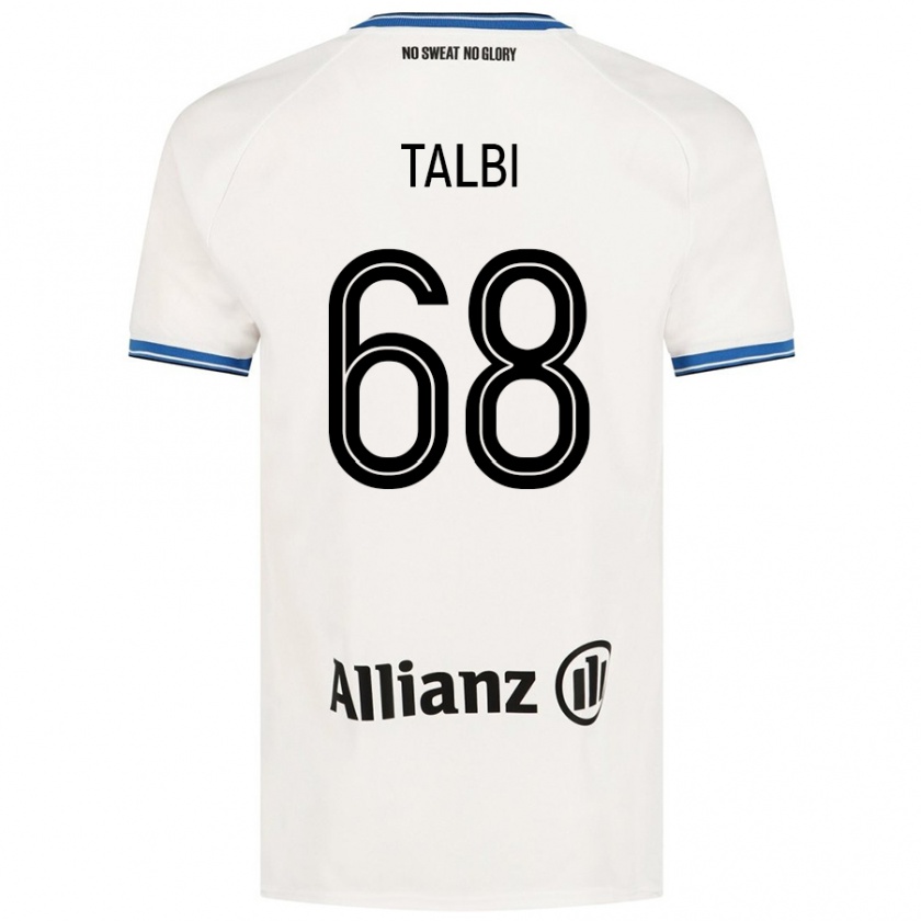 Kandiny Kinder Chemsdine Talbi #68 Weiß Auswärtstrikot Trikot 2024/25 T-Shirt