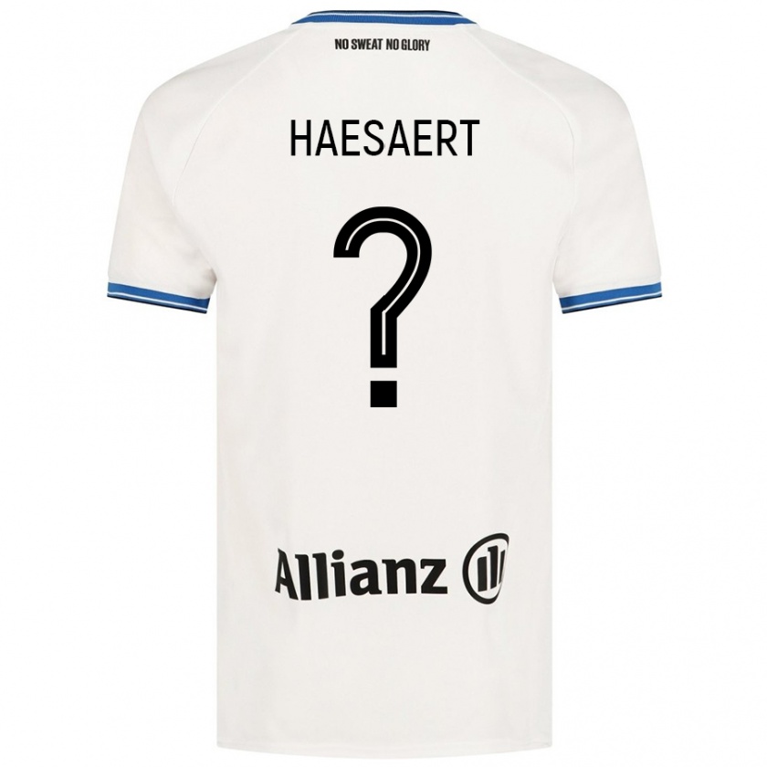 Kandiny Kinder Mateo Haesaert #0 Weiß Auswärtstrikot Trikot 2024/25 T-Shirt