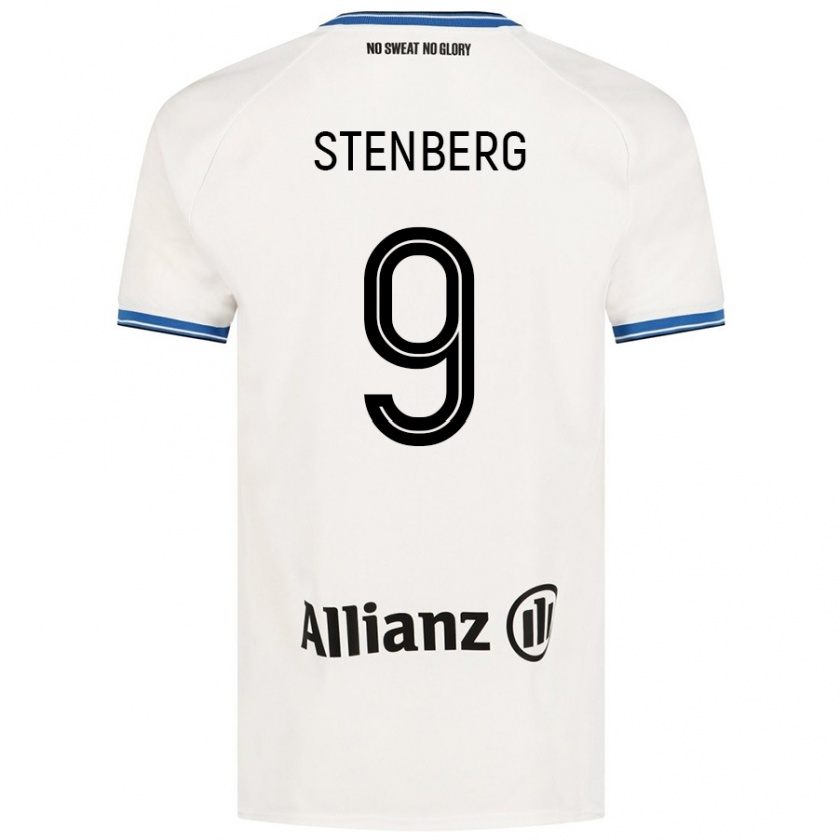 Kandiny Kinder Hanna Stenberg #9 Weiß Auswärtstrikot Trikot 2024/25 T-Shirt