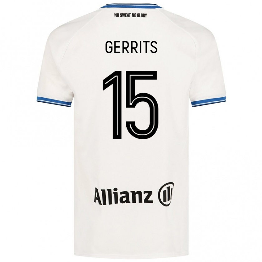 Kandiny Kinder Melanie Gerrits #15 Weiß Auswärtstrikot Trikot 2024/25 T-Shirt