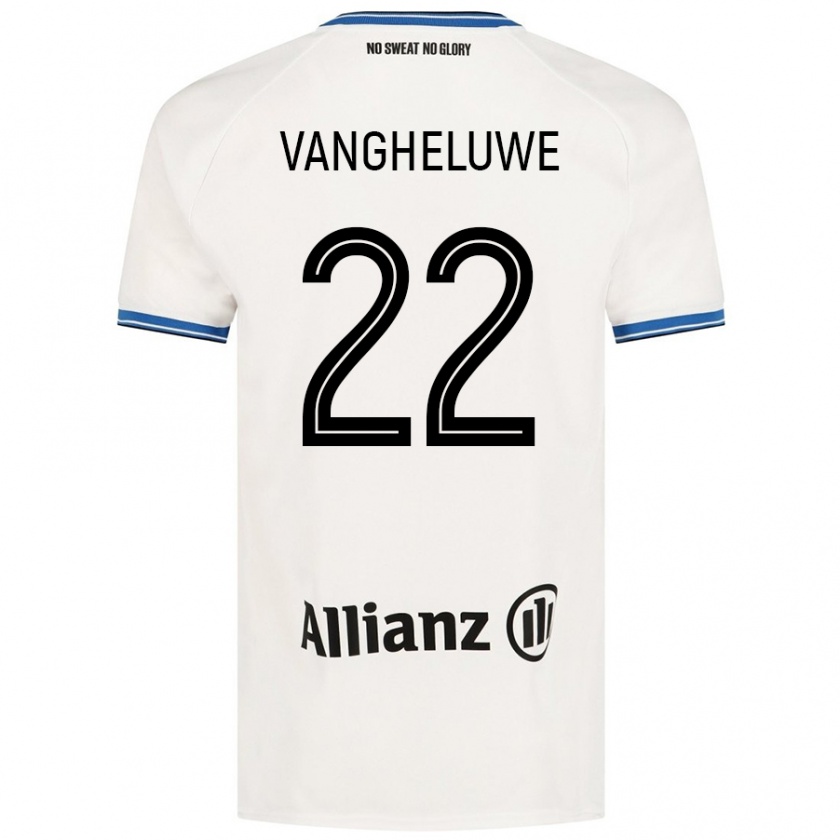 Kandiny Kinder Jody Vangheluwe #22 Weiß Auswärtstrikot Trikot 2024/25 T-Shirt