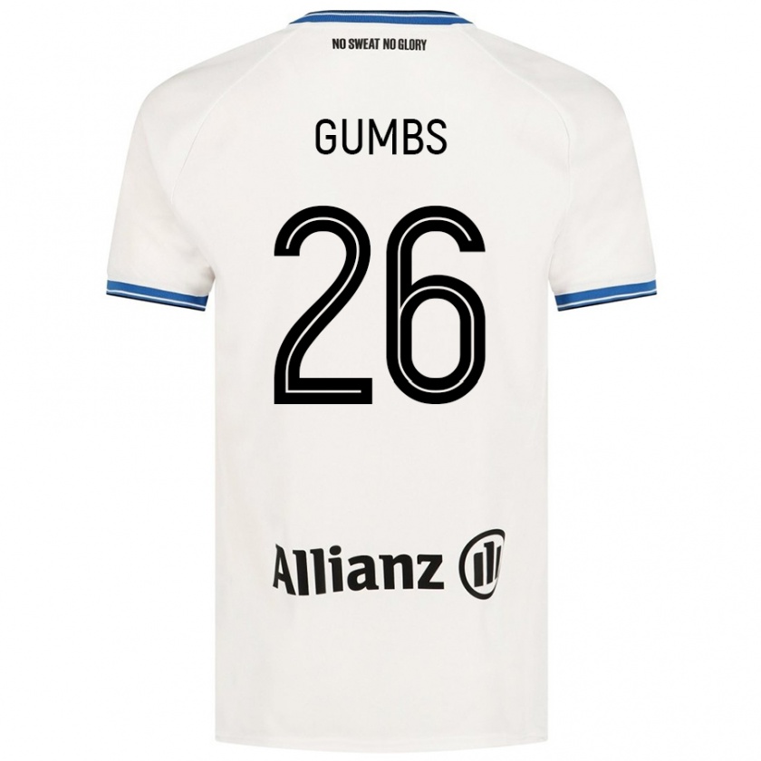 Kandiny Kinder Aisse Gumbs #26 Weiß Auswärtstrikot Trikot 2024/25 T-Shirt