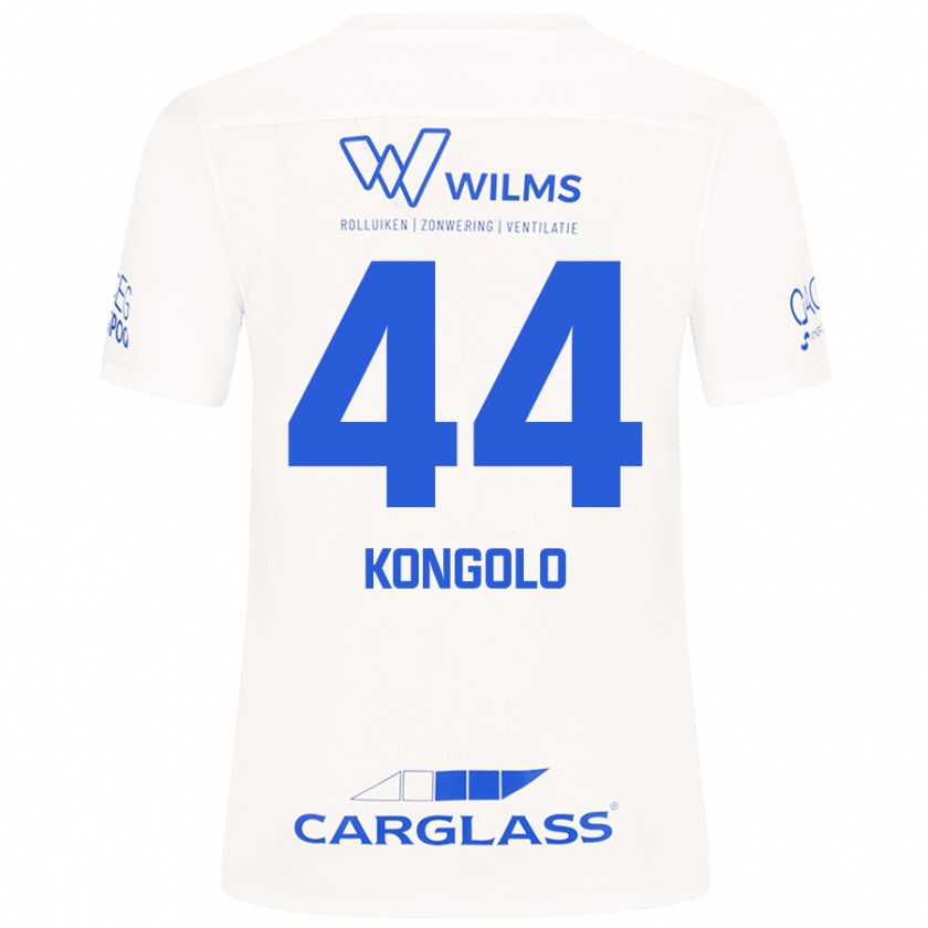 Kandiny Kinder Josue Kongolo #44 Weiß Auswärtstrikot Trikot 2024/25 T-Shirt