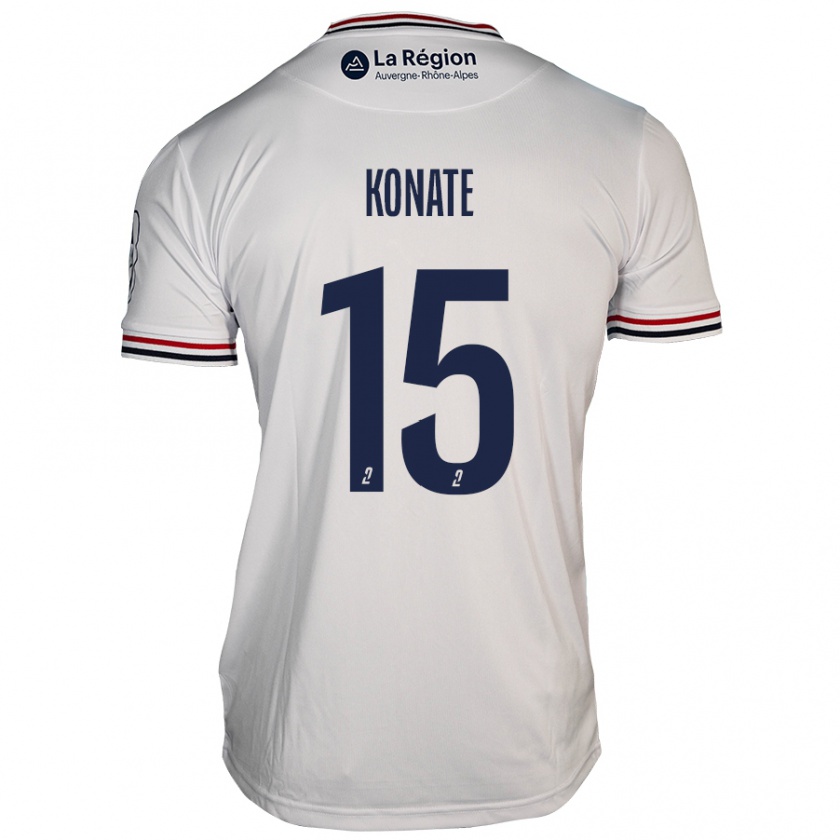 Kandiny Kinder Cheick Oumar Konaté #15 Weiß Auswärtstrikot Trikot 2024/25 T-Shirt