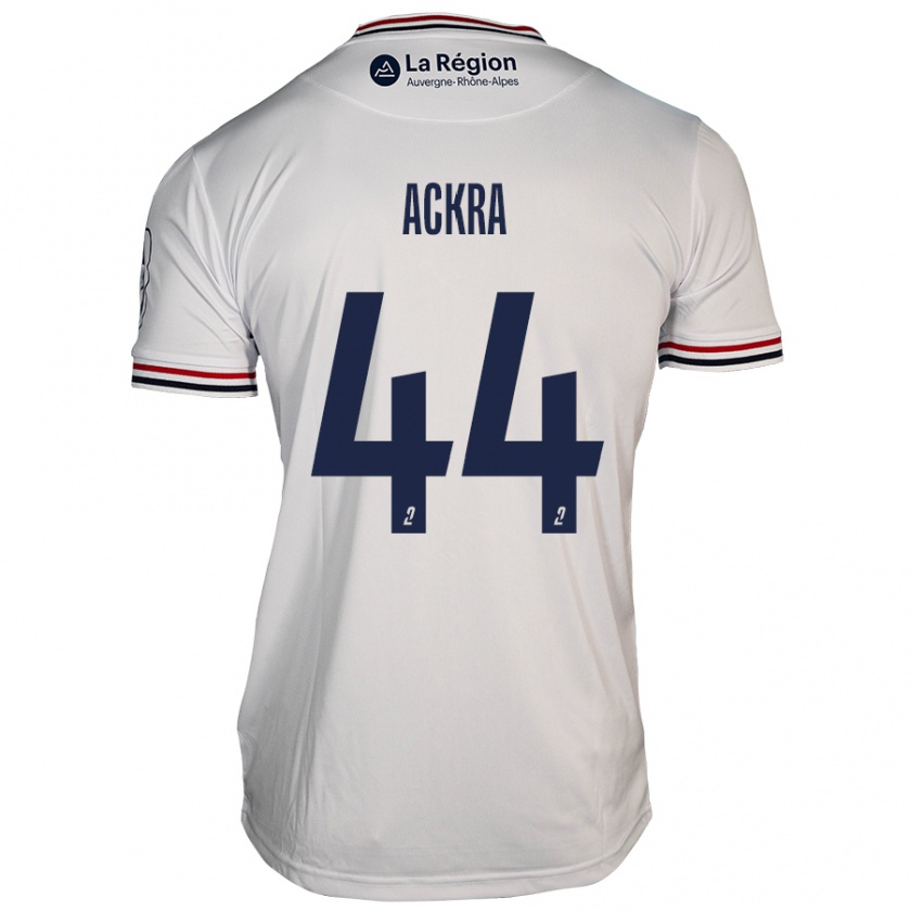 Kandiny Kinder Allan Ackra #44 Weiß Auswärtstrikot Trikot 2024/25 T-Shirt