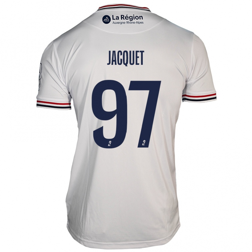 Kandiny Kinder Jérémy Jacquet #97 Weiß Auswärtstrikot Trikot 2024/25 T-Shirt