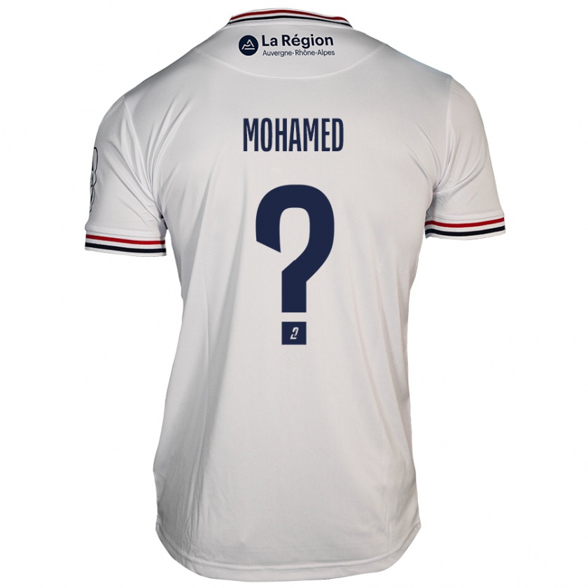 Kandiny Kinder Yassine Mohamed #0 Weiß Auswärtstrikot Trikot 2024/25 T-Shirt